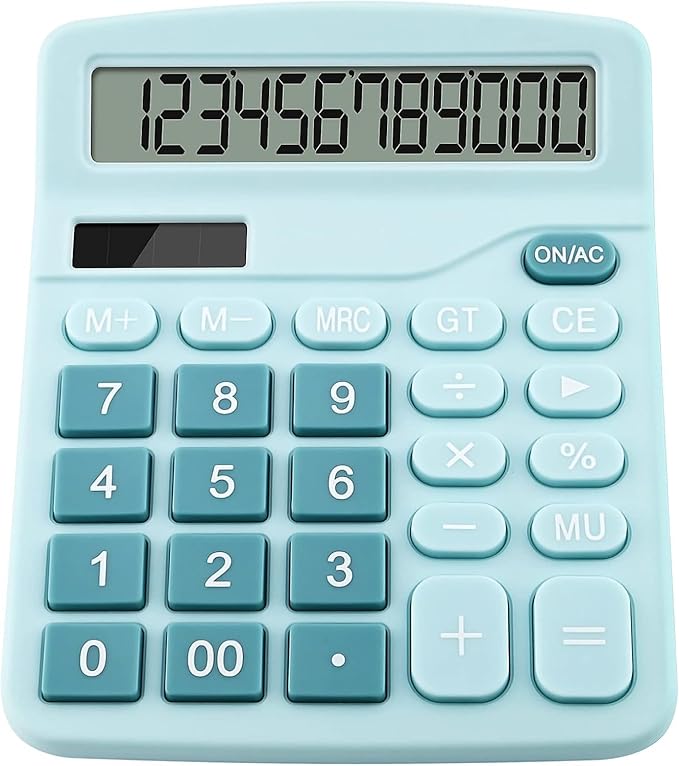 Desktop Calculator Solar Calculator Office Desk Calculator for Home, School & Business