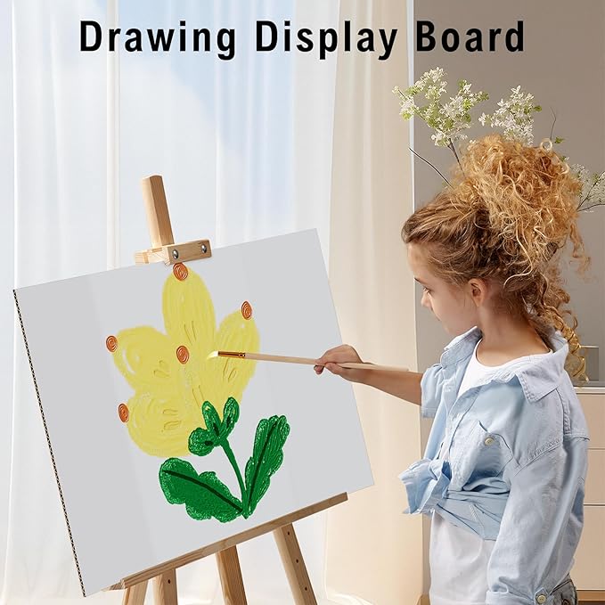 HAUTOCO 6 Pack Trifold Poster Board 26'' x 15.74'' Medium Tri Fold Project Boards White Corrugated Presentation Cardboard for Science Fairs, School Projects, Event Displays, Business