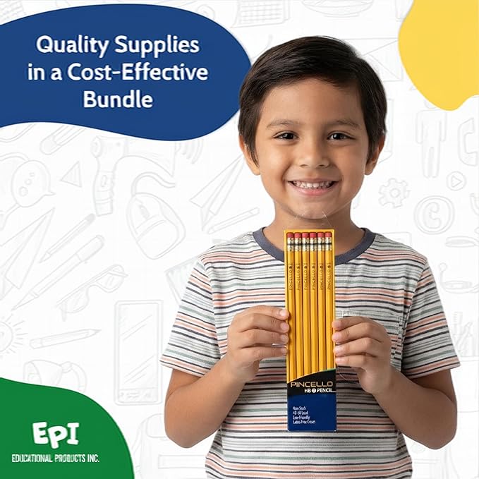 EPI Essentials Bulk School Supplies for Kids – Kindergarten to 5th Grade School Supply Packs – Wide-Ruled Bundle with Classroom-Ready Standard List Essentials – 168 Boxes per Pallet