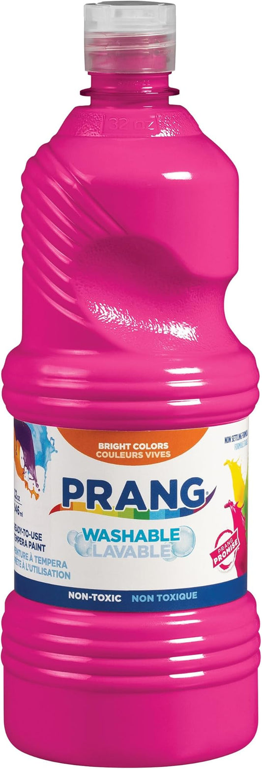 Prang Washable Tempera Paint, Magenta, 32 Oz., 1 Count