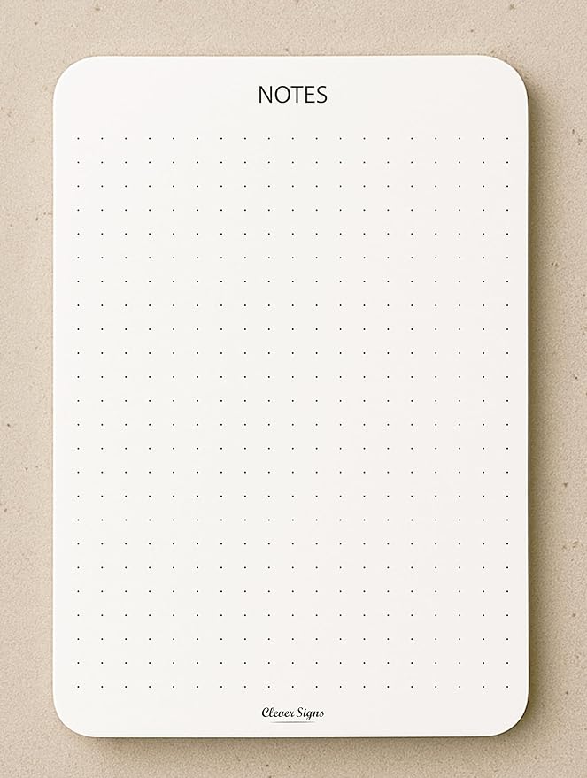 CLEVER SIGNS Memo Pads A6 Size (5.8" x 4.1") – 4-Pack, 50 Sheets Each, Premium Quality Paper with Cardboard Back Support – Perfect for Planning, Note-taking, Journaling, and Organizing