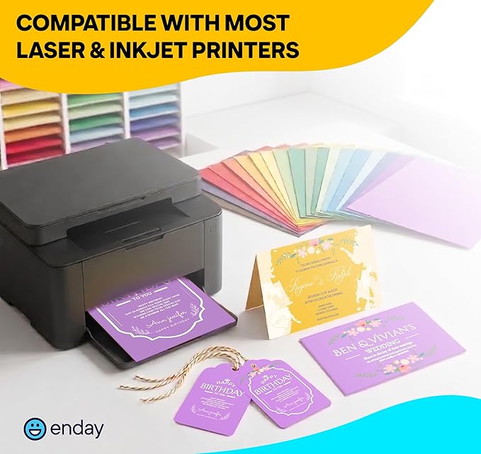 300 Sheets 8.5 x 11 Colored Cardstock Paper, 50 Assorted Colors (180GSM/65LB) Cardstock Paper Colored for Printing Crafts, Invitations, Card Making, DIY Crafts, School Supplies, Party Decorations