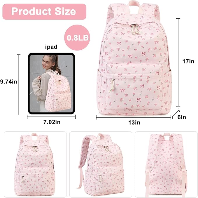 Bluboon School Backpack for Teen Girls Women Laptop Backpack College Bookbags Middle School Travel Work Commuter Back Pack