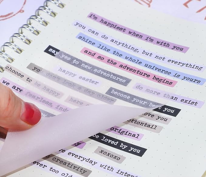 ONLYKXY 4Pack Mixed Shape Transparent Sticky Notes for Annotating,Glitter Pastel Color Waterproof Index Sticker Self-Stick Book Tabs 200Sheets Soft PET Marker Memo Pad for Home School Office (Pink)
