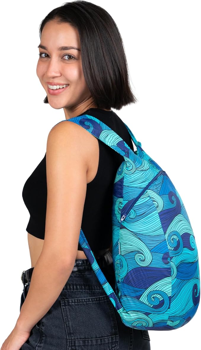 Nanobag Daypack 16L Ultralight Packable Foldable Travel Backpack for Hiking | 1.15 oz Portable Collapsible Pocket-Size with YKK Zipper and Wide Comfortable Shoulder Straps for Everyday Use and Sports