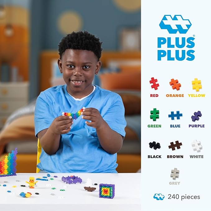 PLUS PLUS, Toy Tube Basic 240 Piece