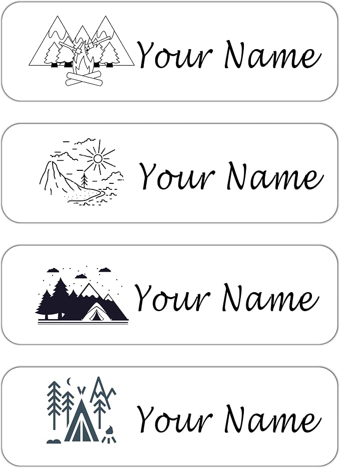 Custom Waterproof Dishwasher Safe Kid Name Labels for Daycare(128 Pack), Camp, School Supply, Baby Bottles, Lunch Boxes and Cups, Travel. Cute Personalized Design Name Stickers (Pattern 13)