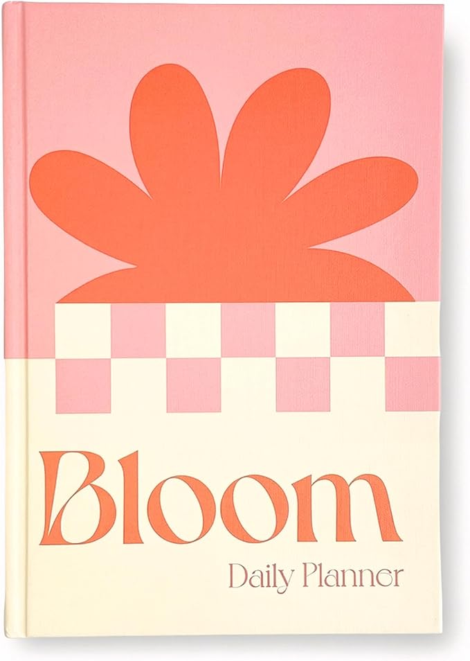 Notcoy Undated Daily Planner and Notebook, Aesthetic Hardcover Productivity Planner with To-Do List, Habit Tracker, Weekly & Monthly Views - Bloom