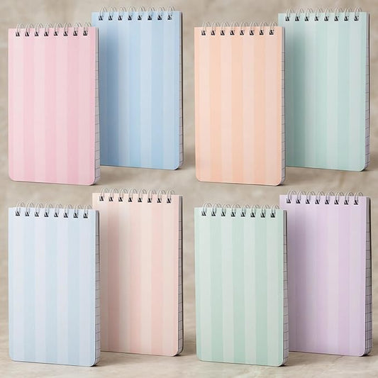 ZICOTO Aesthetic Pocket Notebooks Set Of 8 For Women - Small 3x5 Spiral Notepads With Lined Pages - The Perfect Little Mini Pads to Stay Organized and Boost Productivity at Work, School or as a Nurse