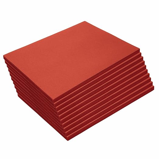 Colorations 9" x 12" Mediumweight Red Construction Paper - 500 Sheets, Bulk Pack Art Paper, Arts and Crafts, School Supplies, Drawing, Coloring, Painting, 3D Art Paper