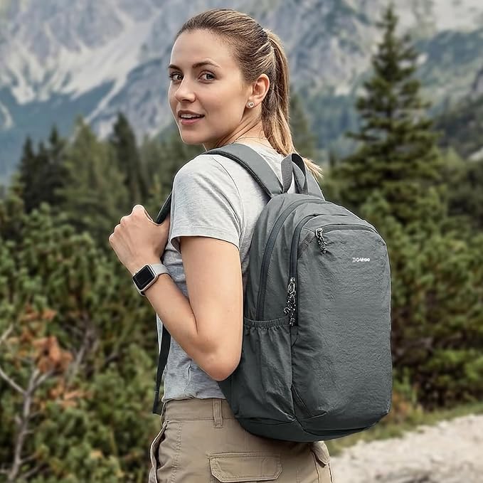 G4Free 15L Hiking Backpack Lightweight Small Daypack for Women Men | Padded Back&Strap, with Chest Strap, for Travel Outdoor Campus, Orange