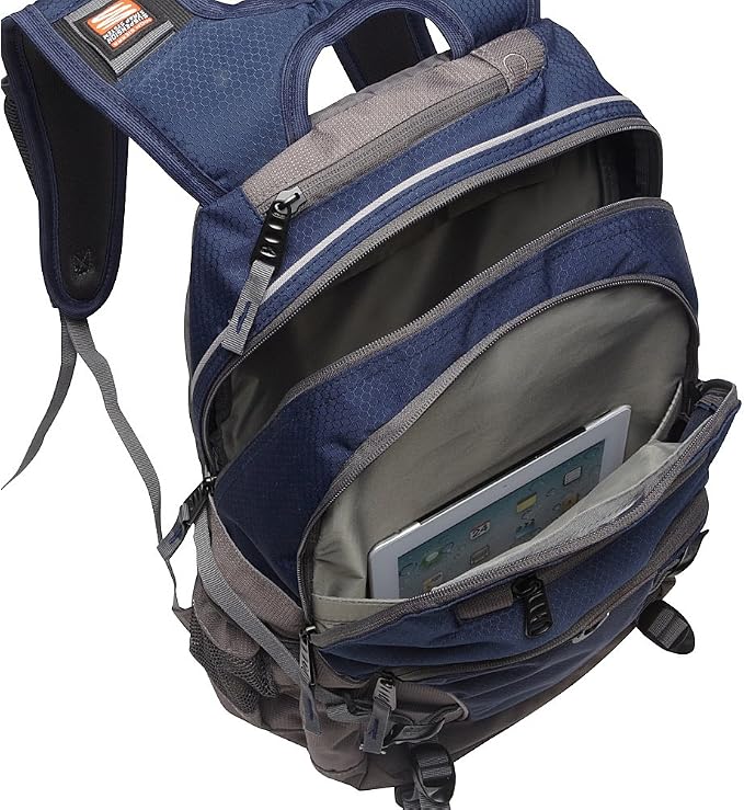 High Sierra Loop Backpack, Travel, or Work Bookbag with tablet sleeve, One Size, Silver Heather