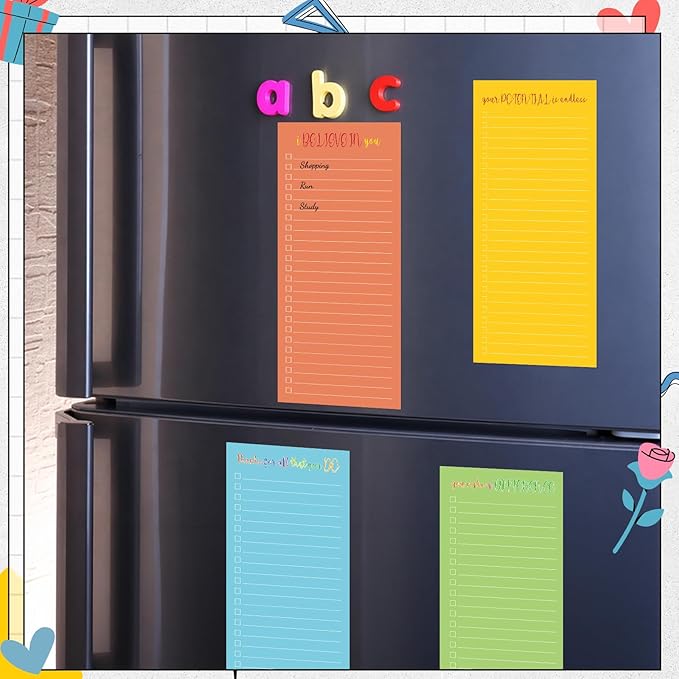 Censen 10 Pack 500 Sheets to Do List Notes Daily Checklist Notepad with 50 Sheets Undated Memo Pad Color Block Shopping List Weekly Plan Notepad Organizer Planners(Multicolor, Motivation Language)