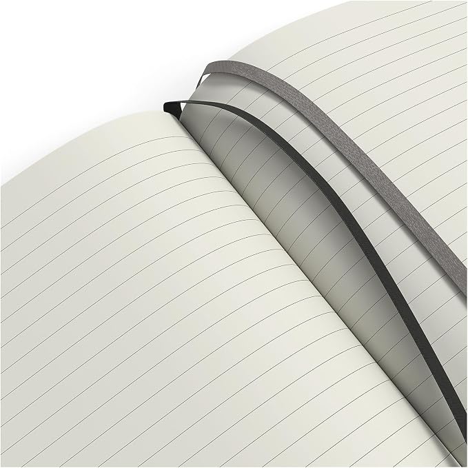 STAPLES Medium Flexible Cover Ruled Journal, Black – Softcover Writing Notebook