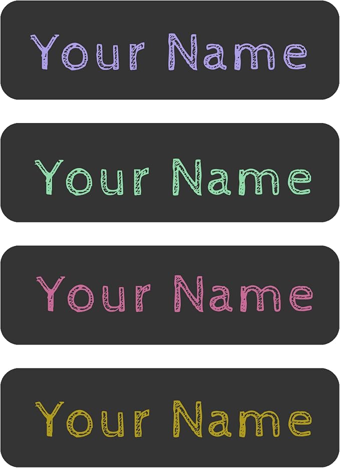 Custom Waterproof Dishwasher Safe Kid Name Labels for Daycare(128 Pack), Camp, School Supply, Baby Bottles, Lunch Boxes and Cups, Travel. Cute Personalized Design Name Stickers (Pattern 19)