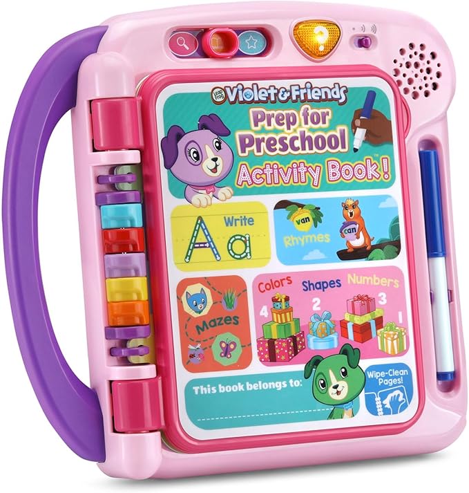 LeapFrog Violet and Friends Prep for Preschool Activity Book, Pink