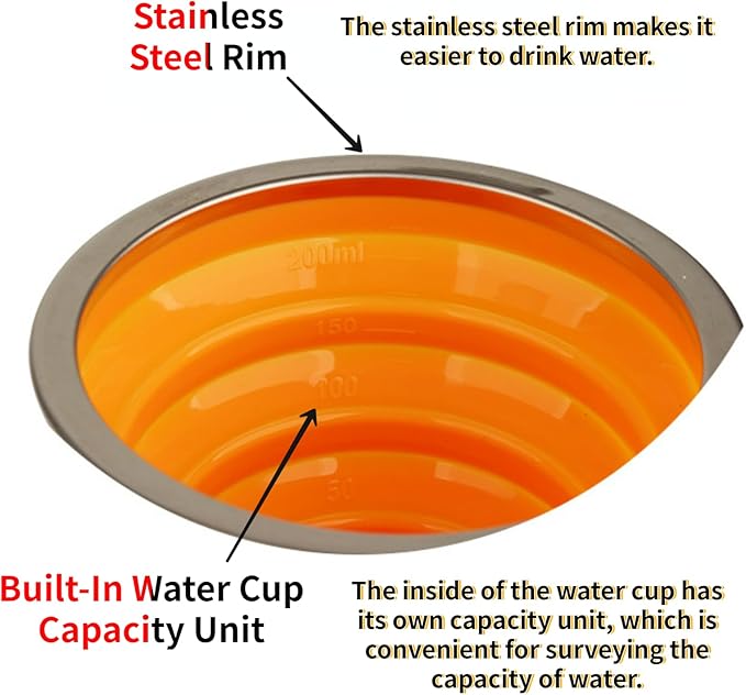 4Pack 270ml/9oz Travel Cup Stainless Steel Silicone Retractable Folding Cups Telescopic Collapsible Coffee Cups Outdoor Sports Water Cup Camping Cup with Lids
