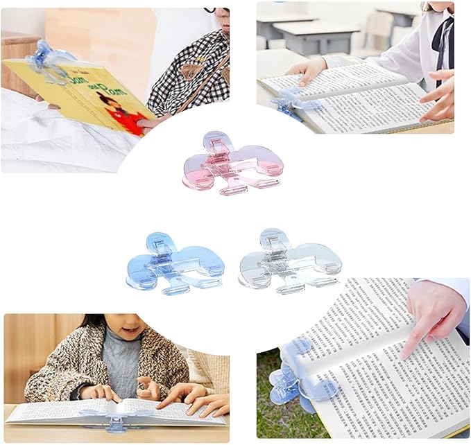 Transparent Book Holder with 12 Degree for Effortless Reading and Reduced Eye Strain