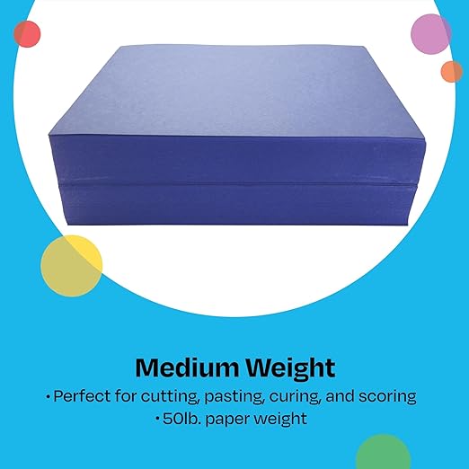 Childcraft Construction Paper, 9 x 12 Inches, Blue, 500 Sheets