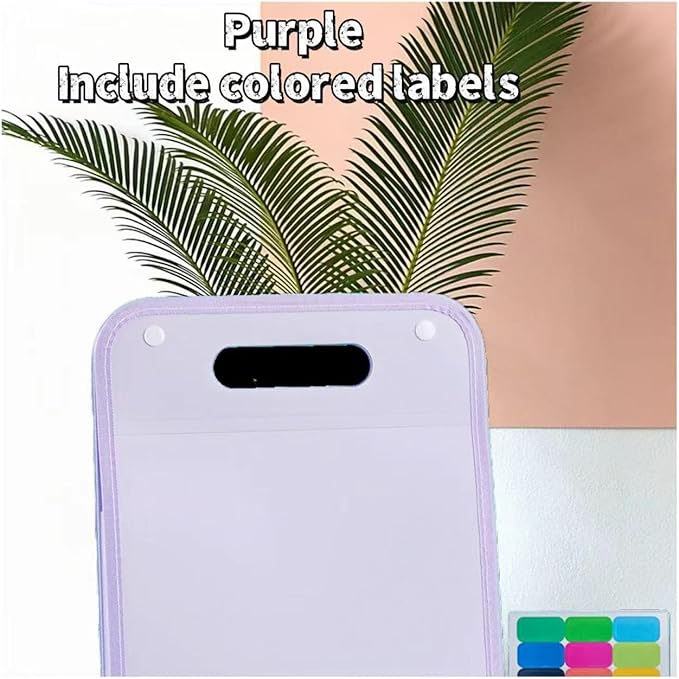 Vertical Accordion File Folder,13 Pockets Expanding File Organize with Labels,A4 Letter Size Paper Document Receipt Organizer Accordion Filing Folder for Classroom, Home,Office.(Purple)