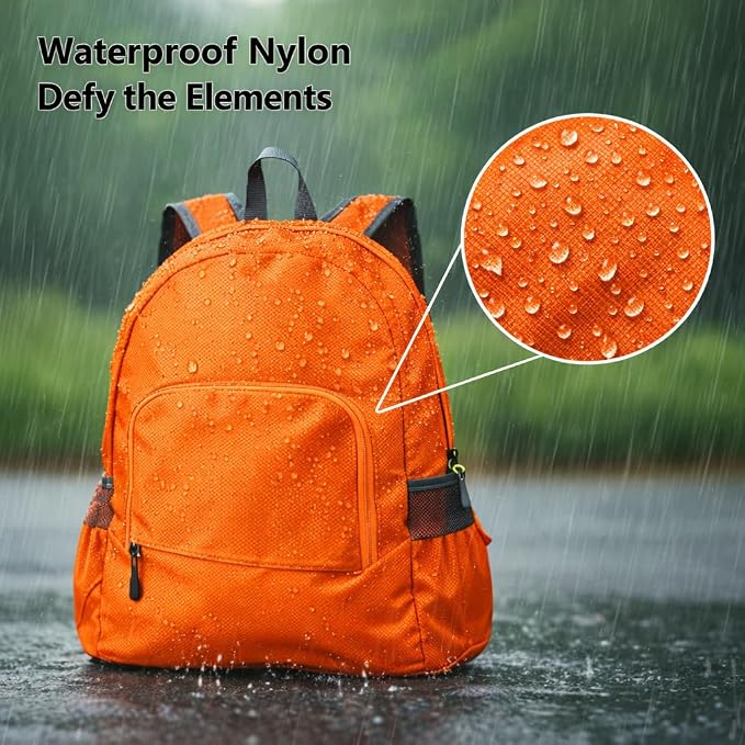 Haneulbit Foldable Backpack, Lightweight Backpack and Waterproof Backpacks for Travel and Hiking