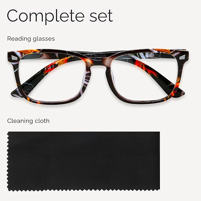 CCVOO +3.25 Reading Glasses for Women/Men, Eyeglasses, Blue Light Readers for Women/Men, Computer Eye Glasses, Cheaters