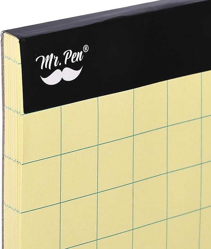 Mr. Pen- Graph Paper Pad, 8.5x11 Inches, 2x2 (2 Squares per Inch), 55 Sheets, Ideal for Math, Graphing and Sketching, Grid Paper for Students, Engineers, Artists