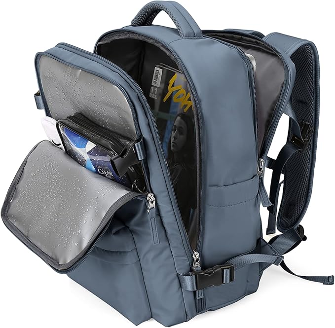 WONHOX Large Travel Backpack Carry on Flight Approved Laptop Work Business Backpack for Women Men Mochila de Viaje