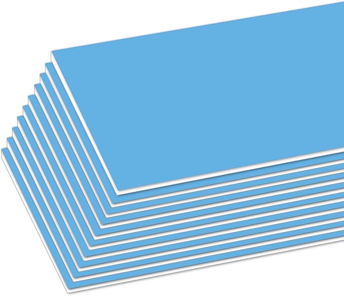 BAZIC Products Foam Board 20" X 30" Sky Blue, Colored Foam Boards 3/16 Inch Thickness, 4 Count, Presentation Signboards School Craft Project Framing Display
