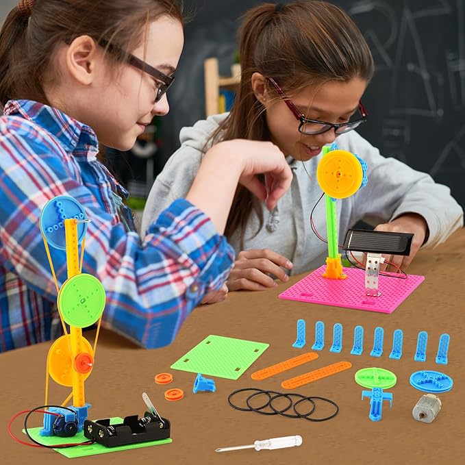BeAndge STEM Kits, Kids Arts and Crafts for Girls 8-12 8-10, stem Toys for Ages 8-13, Engineering Science Kits for Kids, STEAM Gifts for 6 7 8 9 10 12 Year Old Girls, Electronic Building Boys 6-8