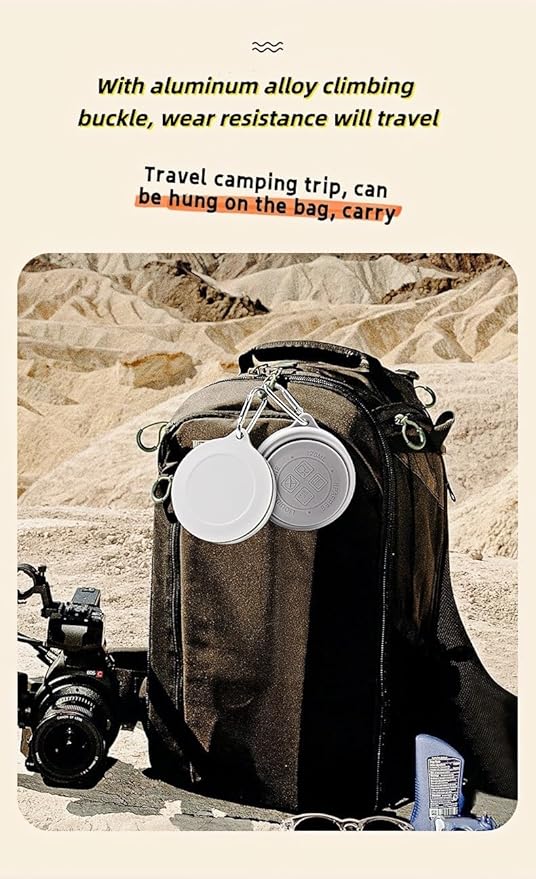 Collapsible silicone camping water cup green capacity Aluminum alloy hiking buckle 170ml