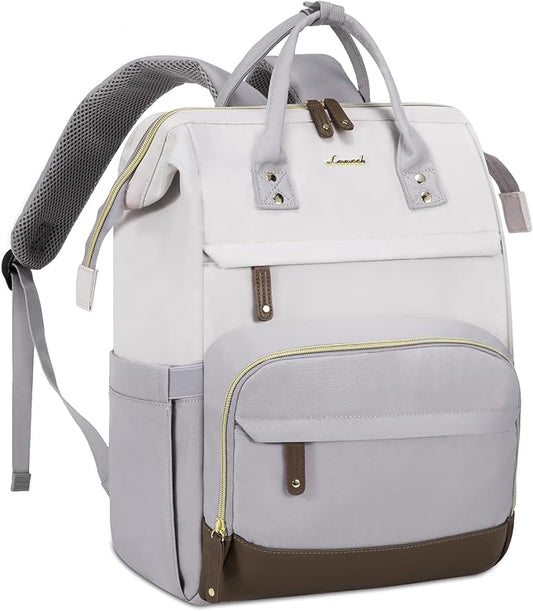 LOVEVOOK Laptop Backpack for Women, 17 Inch Work Business Backpacks Purse With Large Capacity, Waterproof Nurse Bag College Bookbag, Waterproof Casual Daypack for Travel