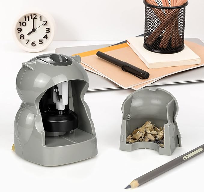 Eagle Owl Electric Pencil Sharpener, Battery Powered, Spare Blade Included