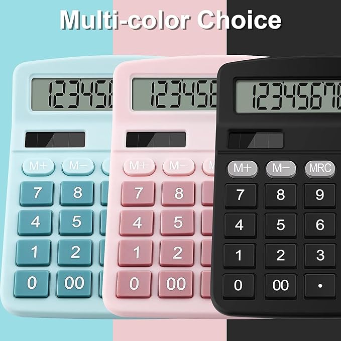 Desktop Calculator Solar Calculator Office Desk Calculator for Home, School & Business