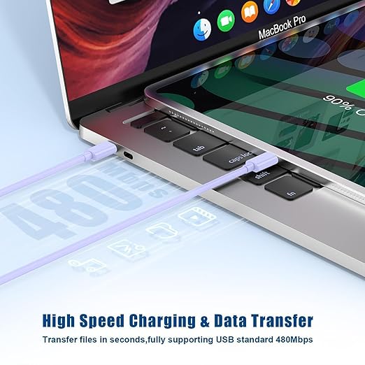 iPhone 17 16 15 Charger/6ft Type C to C Charging Cable Cord Long,USB C Fast Charging Block Plug for Apple iPhone 17 Pro Max/17 Air/16 Pro/16/15 Plus/AirPods/iPad/mini Plug Cube Birck Box Power Adapter