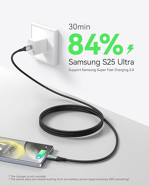 INIU USB-C to USB-C Cable, [3.3ft, 2-Pack] Type C Charging Cord for iPhone 16 15 Pro Max Samsung Galaxy S23 S22 S21 Note 10 MacBook iPad and More