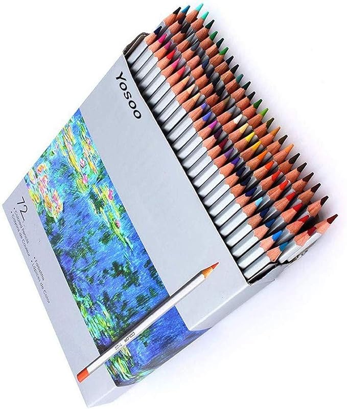 Yosoo 72-color Professional Art Drawing Pencils/Colored Pencils for Artist Sketch, Set of 72 Assorted Colors