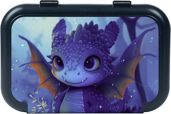 ZIPIT Recycled Plastic Pencil Box for Boys, Large Capacity Pencil Case for School, Durable Stationery Organizer Box, Dragon