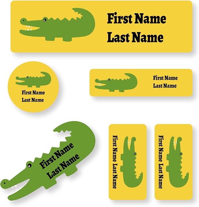 Personalized Daycare Name Labels for Kids (76 Labels) - Custom Durable Waterproof Name Stickers for Clothing Tags, Water Bottles, Lunch Boxes, and School Supplies - Dishwasher, Washer