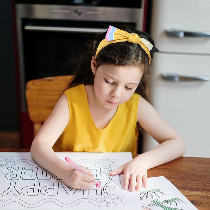 First Day of School Outfits for Girls, Pencil Hairband Headband Hair Bow Clip Uniforms, First Day of Kindergarten Preschool Outfits for Girls, Back to School Girl Headband