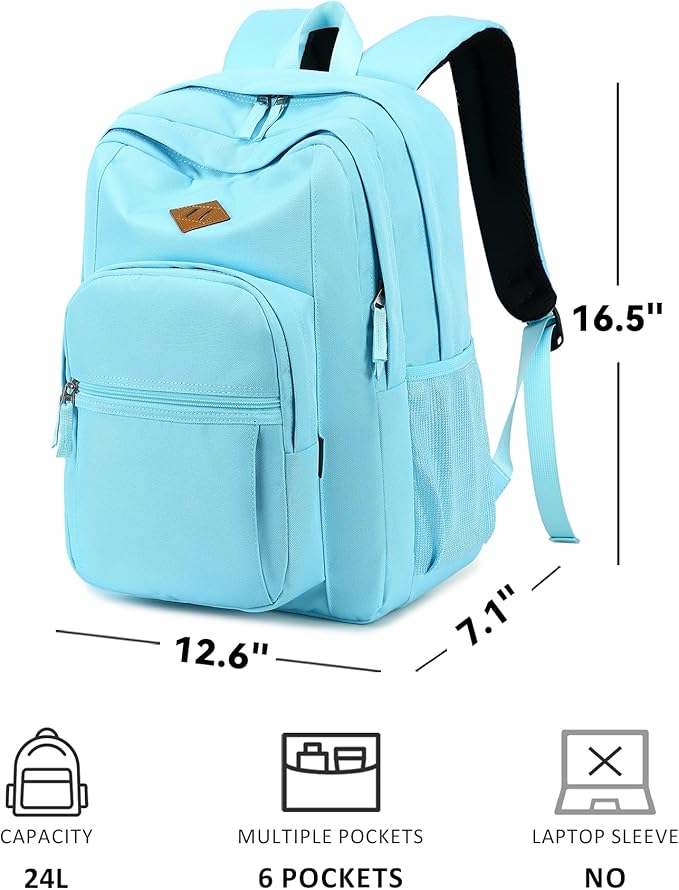 abshoo Classical Basic Travel Backpack For School Water Resistant Bookbag | For School, For School
