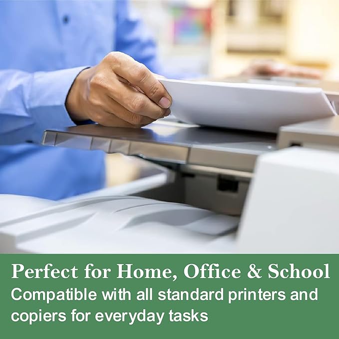 EnvoCopy 100% Recycled Tree-Free Sustainable Printer Copy Paper, 8.5" x 11" Letter Size, 500 Sheets/Ream, 10 Reams
