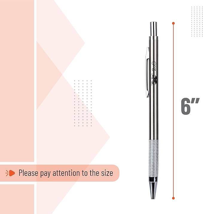 Mr. Pen- Metal Mechanical Pencil Set with Lead Refills & Erasers, 2mm, HB & Colored Lead Refills, 4x Eraser Refills for School Supplies, Note Taking, Drawing, Sketching, Office