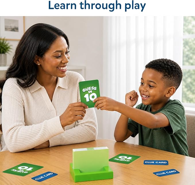 Skillmatics Guess in 10 Animal Planet, Card Game, Perfect for Boys, Girls, Kids, Teens, Adults Who Love Animals, Trivia Games, Travel Games, Screen-Free Fun, Gifts for Ages 6, 7, 8, 9, 10, and Up