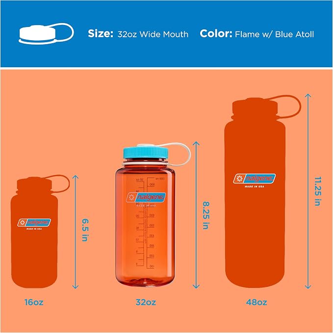 Nalgene 32 oz Wide Mouth Water Bottle