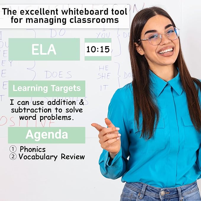 35 Pcs Classroom Schedule Magnetic Daily Schedule Pocket Chart Reusable Dry Erase Course Labels Welcome Back to School Decorations for Bulletin Board Whiteboard
