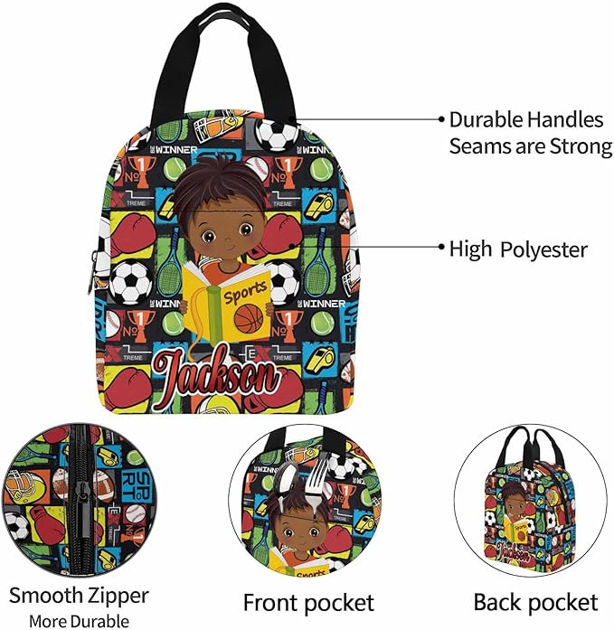 M YESCUSTOM Custom School Backpack for Boys, Personalized Name Boys Bookbag Elementary Sport School Bags Travel Laptop Back Pack Casual Daypacks