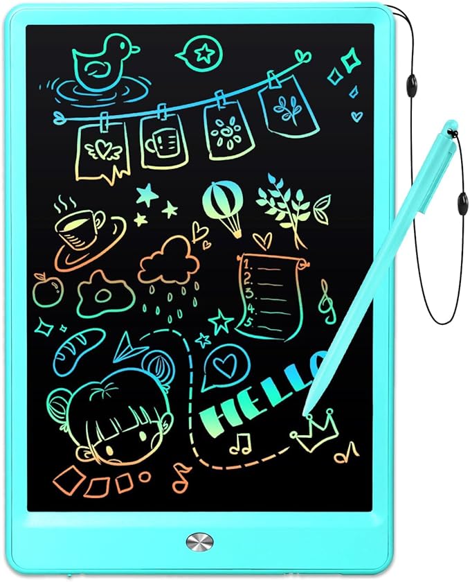 EooCoo Toddler Boy Toys, Kids Gifts, 10 Inch LCD Writing Tablet, Drawing Pad, No Mess Coloring Books for Kids, Travel Games, Gifts for Boys 4-6, Educational Toys for 3 4 5 6 7 Years Old Boys and Girls