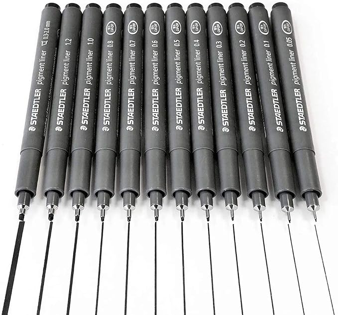 Staedtler Pigment Liner, 0.2mm, Black Ink (308-0.2)