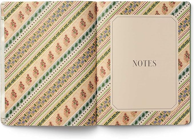 RIFLE PAPER CO. 2027 Paisley 12-Month Academic Appointment Notebook, Aug. 2026 - July 2027, Thread-Stitch Binding, 9.75" L x 7.75" W, Metallic Gold Foil Accents, Monthly Pages & Note Section
